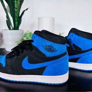 Nike Air Jordan 1 Mid Royal Black Blue DZ5485-042 Men’s Size 8 Sneakers